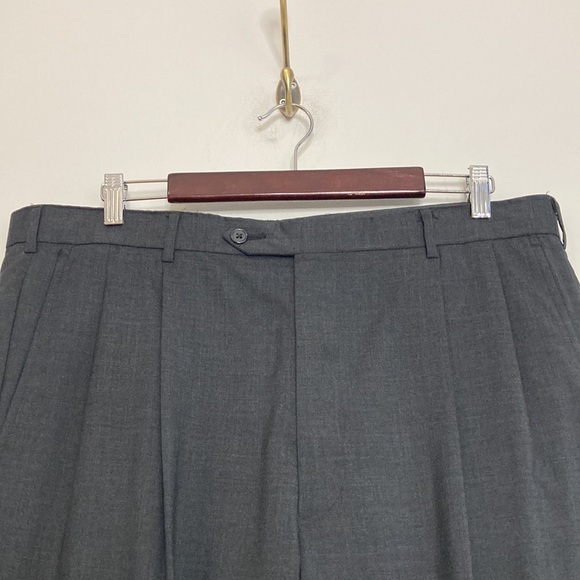 Brooks Brothers Suit Mens 46L 38 x 32 Dark Gray Wool Two Piece Made in USA - Picture 11 of 16